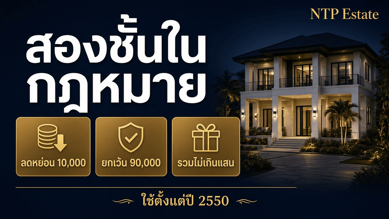 ดอกเบี้ยบ้านแยกเป็นลดหย่อน 10,000 บาท และยกเว้นไม่เกิน 90,000 บาท