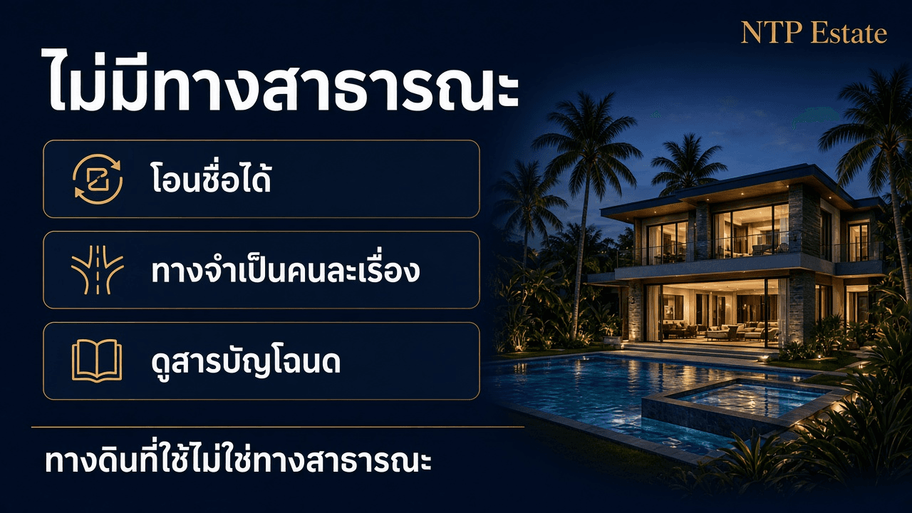 ซื้อบ้านภูเก็ตที่ไม่มีทางสาธารณะ