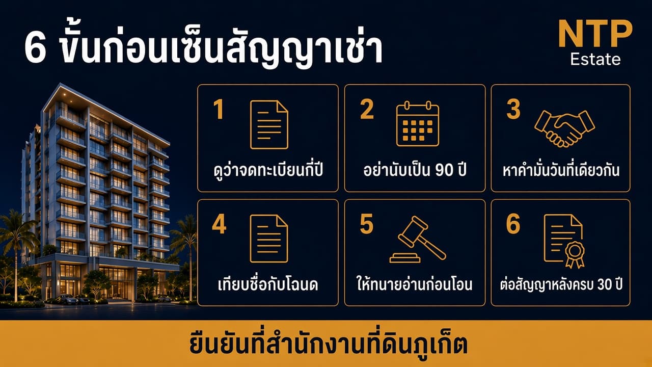Checklist 6 ขั้นก่อนเซ็นสัญญาเช่าวิลล่าภูเก็ต โดย NTP Estate