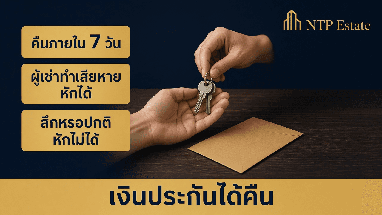 เงินประกันเช่าบ้านได้คืนไหม