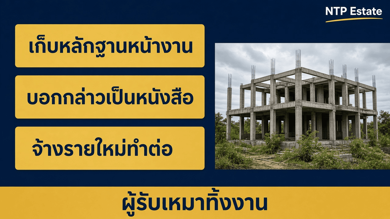 ผู้รับเหมาทิ้งงาน ทำอย่างไร