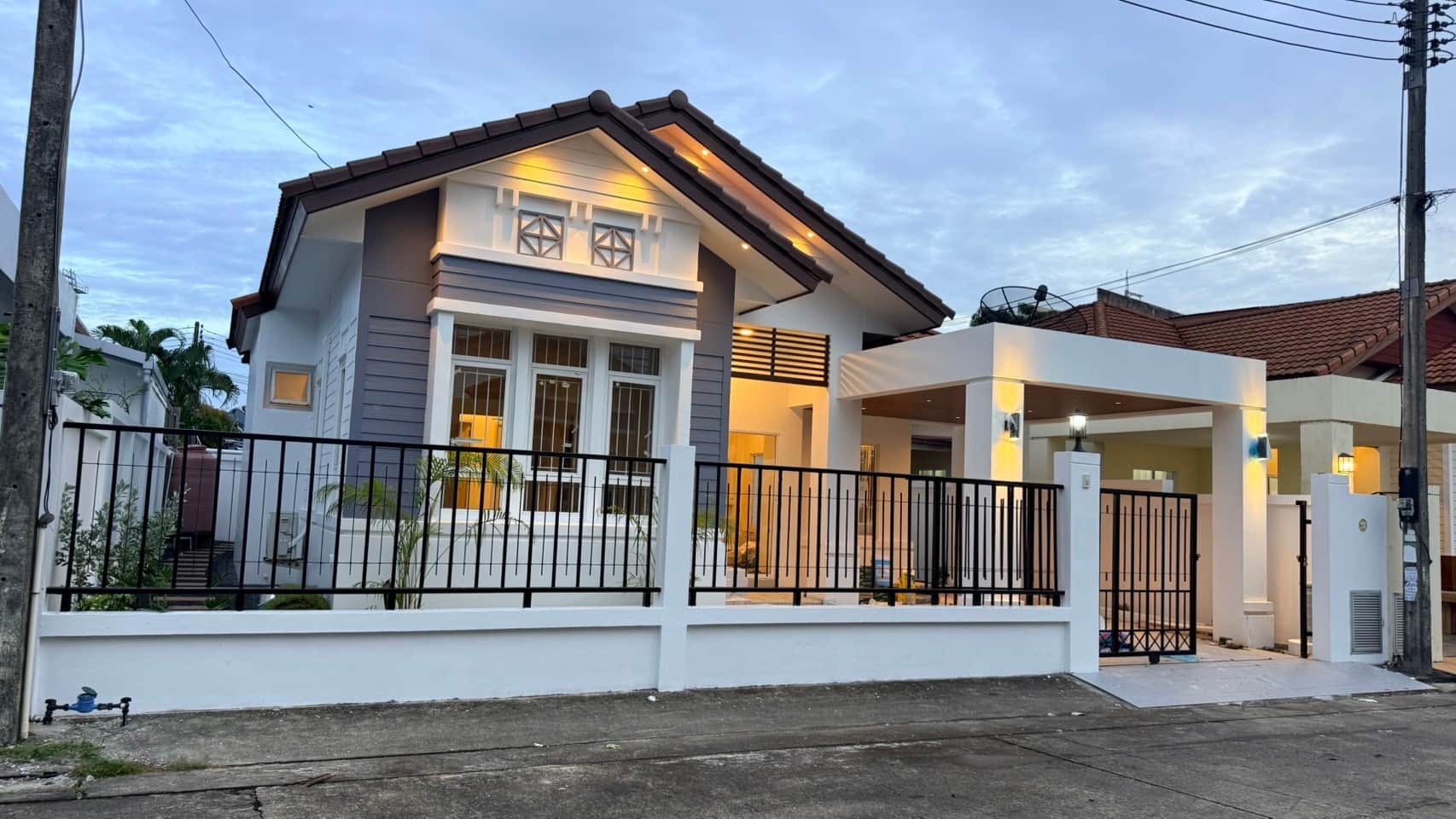 บ้านเดี่ยว หมู่บ้านภูเก็ตวิลล่า กะทู้ 3 นอน 53 ตรว.